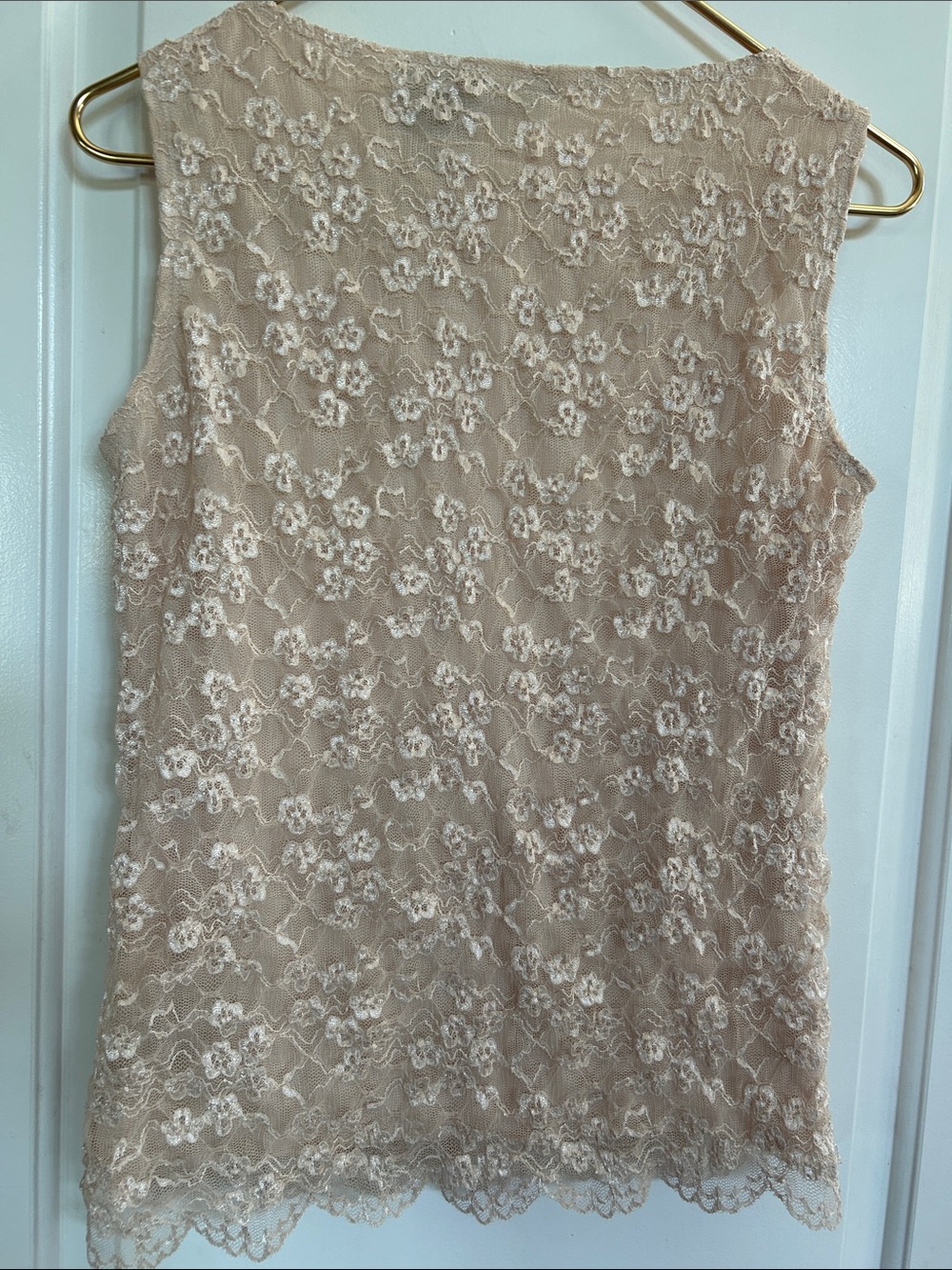 East 5th Ivory Lace Shell-S - Picture 6 of 10